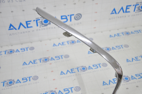 Front bumper grille frame Lexus ES300h ES350 13-15 prerest chrome sand