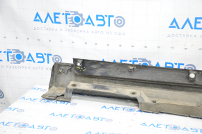 Right threshold Lexus ES300h ES350 13-18 black sawed, fasteners torn, dented, missing fastener fragment, torn