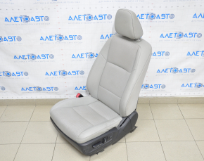 Driver's seat Lexus ES300h ES350 13-18 with airbag, electric, heating, ventilation, gray leather, scratches on headrest