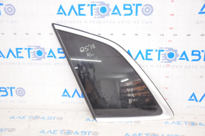 Rear left fixed glass window Audi Q5 80A 18-24 with chrome molding