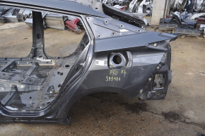 Quarter wing rear left Toyota Prius 50 16-18 without BSM graphite, on the body, bumps