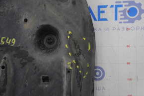 Rear fuel tank guard Lexus ES350 13-18 dented, tears