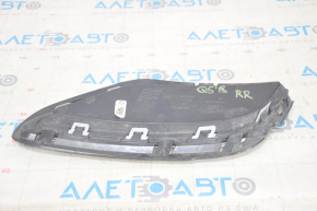 Rear bumper grille right Audi Q5 80A 18-24 structure, with chrome