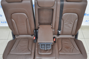 Rear row of seats 2nd row Audi Q5 8R 09-17 leather brown leather tears
