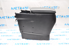 Central console armrest Lexus RX350 RX450h 10-15 leather black, scratches, worn, broken fasteners