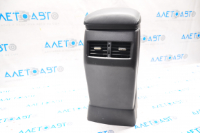 Central console armrest Lexus RX350 RX450h 10-15 leather black, scratches, worn, broken fasteners