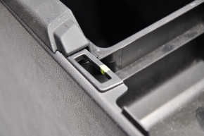 Central console armrest Lexus RX350 RX450h 10-15 leather black, scratches, worn, broken fasteners