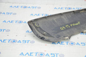 Front bumper lip Audi Q5 8R 13-17 rest blue dented, filed, fasteners torn