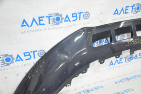 Front bumper lip Audi Q5 8R 13-17 rest blue dented, filed, fasteners torn