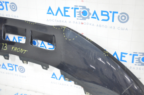 Front bumper lip Audi Q5 8R 13-17 rest blue dented, filed, fasteners torn