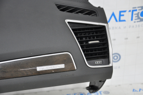 Torpedo front panel with AIRBAG Audi Q5 8R 09-17 black Bang and Olufsen, dark wood trim