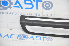 Door sill outer rear left Audi Q5 8R 09-17 black with chrome scratches, bump