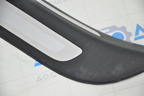 Door sill outer rear left Audi Q5 8R 09-17 black with chrome scratches, bump
