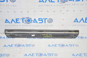 Door sill outer front left Audi Q5 8R 09-17 black with chrome broken guide, scratches