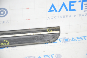 Door sill outer front left Audi Q5 8R 09-17 black with chrome broken guide, scratches