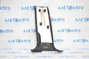 Center pillar trim lower right Audi Q5 8R 09-17 black broken mount, worn out