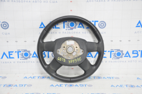 Bare steering wheel Audi Q5 8R 13-17 leather black, no buttons, scratches, worn