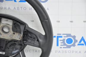 Bare steering wheel Audi Q5 8R 13-17 leather black, no buttons, scratches, worn