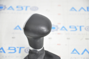 Gear knob Audi Q5 8R 12-17 black leather scratches