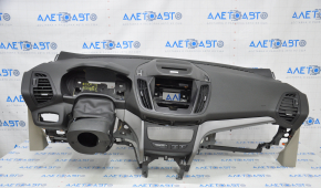 Torpedo front panel with AIRBAG Ford Escape MK3 17-19 rest black with gray overlays