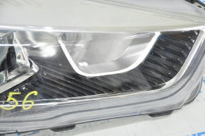 Front right headlight complete Ford Escape MK3 17-19 rest halogen+led light, sand, for polishing