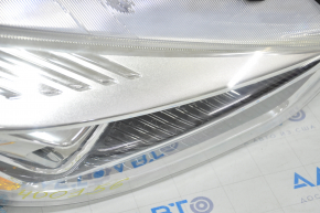 Front right headlight complete Ford Escape MK3 17-19 rest halogen+led light, sand, for polishing