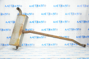 Muffler rear part with barrel Jeep Renegade 15- fwd rusty