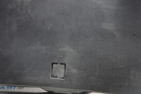 Lower trunk door trim Mazda CX-5 13-15 black, scratches, without plug, broken fastener