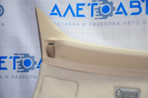Lower trunk door trim Lexus RX350 RX450h 10-15 beige, without plugs, scratches, for dry cleaning