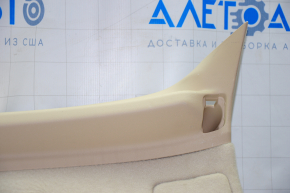 Lower trunk door trim Lexus RX350 RX450h 10-15 beige, without plugs, scratches, for dry cleaning