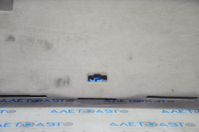 Lower trunk door trim Lexus RX350 RX450h 10-15 beige, without plugs, scratches, whitened plastic, for dry cleaning