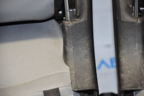 Rear row of seats 2nd row Fiat 500L 14- cloth, gray with black inserts, headrest tear, scratches, without seat belt latches