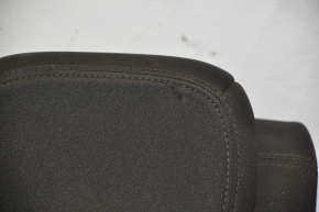 Rear row of seats 2nd row Fiat 500L 14- cloth, gray with black inserts, headrest tear, scratches, without seat belt latches