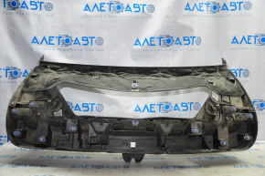 Lower tailgate trim Chevrolet Volt 11-15 dark gray, without plug, broken fastener, scratches