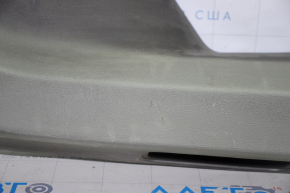 Lower tailgate trim Chevrolet Volt 11-15 dark gray, without plug, broken fastener, scratches