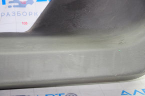 Lower tailgate trim Chevrolet Volt 11-15 dark gray, without plug, broken fastener, scratches