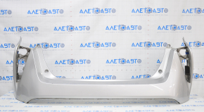 Rear bumper bare Toyota Prius 50 16-18 without parking sensors, silver, dented, tears, tears in fasteners