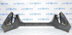 Rear bumper bare Toyota Prius 50 16-18 without parking sensors, silver, dented, tears, tears in fasteners