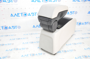 Central console armrest BMW i3 14-20 grey leather, dry cleanable