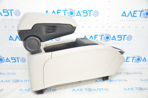Central console armrest BMW i3 14-20 grey leather, dry cleanable