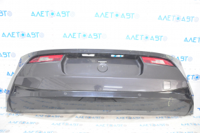 Rear bumper assembly BMW i3 14-17 for parking sensors, black, scratches, pressed
