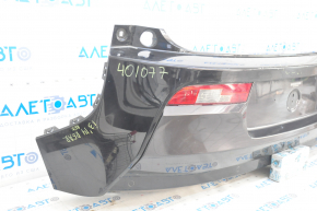 Rear bumper assembly BMW i3 14-17 for parking sensors, black, scratches, pressed