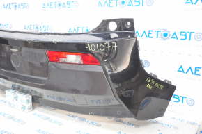 Rear bumper assembly BMW i3 14-17 for parking sensors, black, scratches, pressed