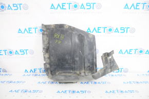 Front right mudguard Lexus RX350 RX450h 10-12 pre-restoration, lower plastic, dented, fastening torn