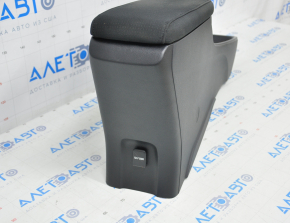 Central console armrest and cup holders Toyota Prius 50 16-20 black cloth, armrest for cleaning