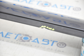 Roof trim right outer BMW i3 14-20 with molding and fasteners, graphite, broken fasteners, tear