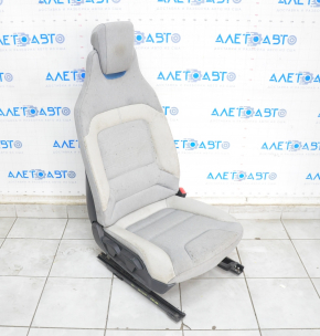 Passenger seat BMW i3 14-20 without airbag, combined gray, mechanical, heated, chemically treated