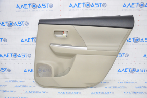 Door trim card rear right Toyota Prius V 12-17 leather, beige, scale