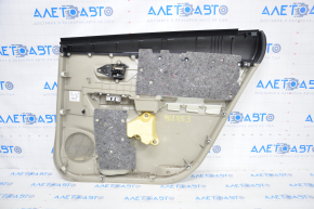 Door trim card rear left Toyota Prius V 12-17 leather, beige, bump, scratches
