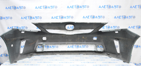 Front bumper bare Toyota Prius V 12-14 pre-rest under washers, green, dented, sawed, lower fasteners torn off